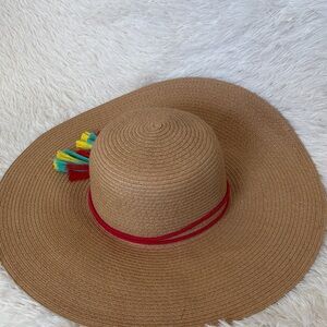 Serra Women’s Brown Sun Hat with Red Band